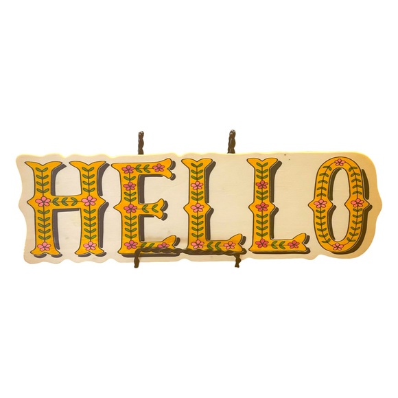 “Hello” DYI blank craft wood sign - Picture 1 of 3